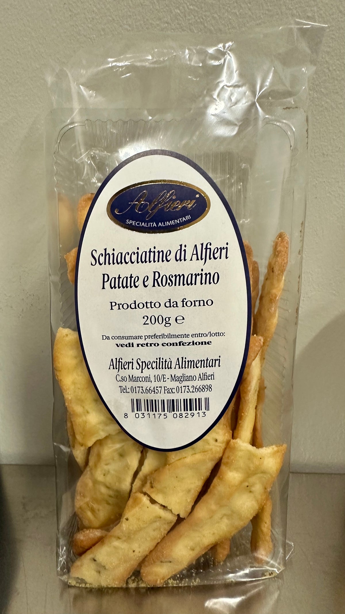 Schiacciatine Patate e Rosmarino 200 g