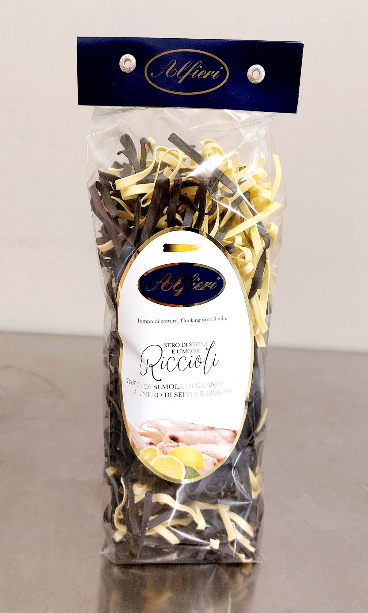 Riccioli Nero di Seppia e Limone 250 g